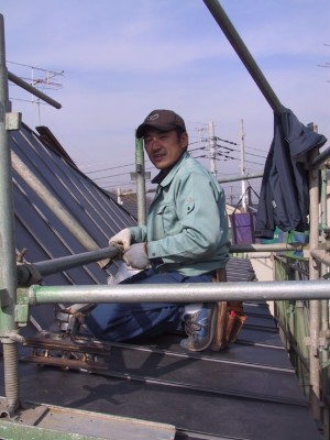 屋根工事 内野さん