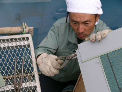 屋根工事 切る