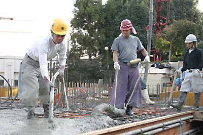 地下躯体工事　コンクリート打設