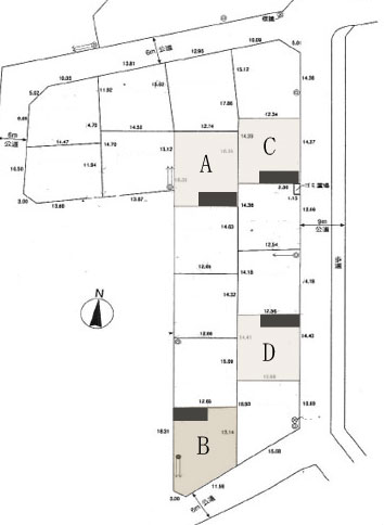 区画図/シンプル住宅