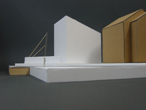 片流れラフ模型/シンプル住宅
