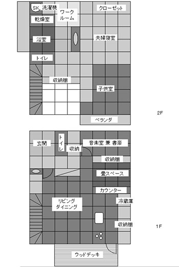 スケッチ/シンプル住宅