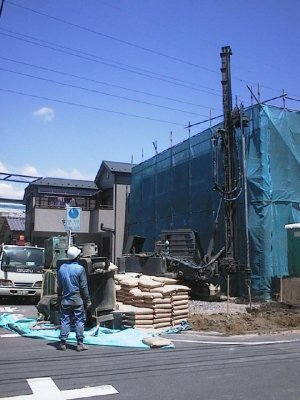地盤改良工事 オーガー