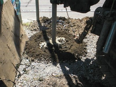 地盤改良工事 セメントミルク