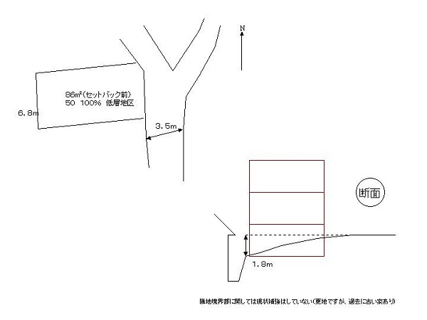 土地探し-最初の敷地図面