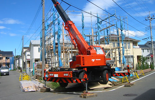 建て方工事/シンプル住宅