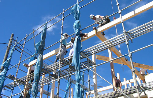 建て方工事/シンプル住宅