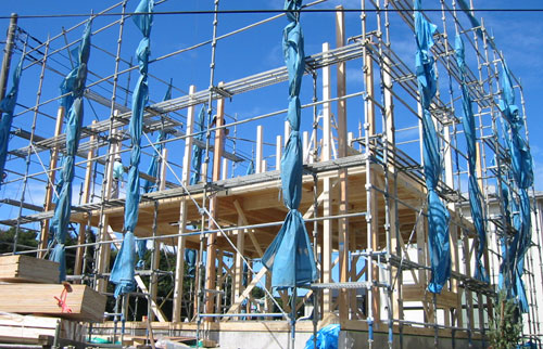 建て方工事/シンプル住宅