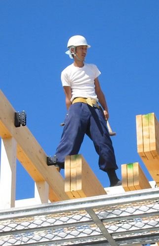 建て方工事/シンプル住宅
