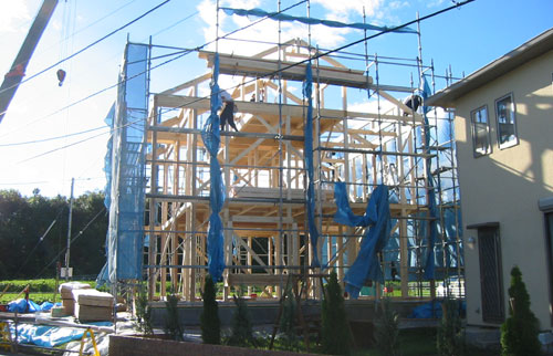 建て方工事/シンプル住宅