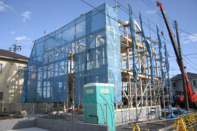 建て方工事/シンプル住宅