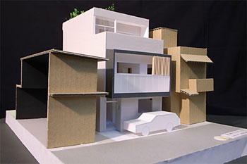 事例/2世帯住宅/間口が狭い/RC壁式構造/建て替え/外断熱/TD-HOUSE