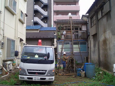 地質調査/地下室/都市型住宅/狭小敷地/KT-HOUSE