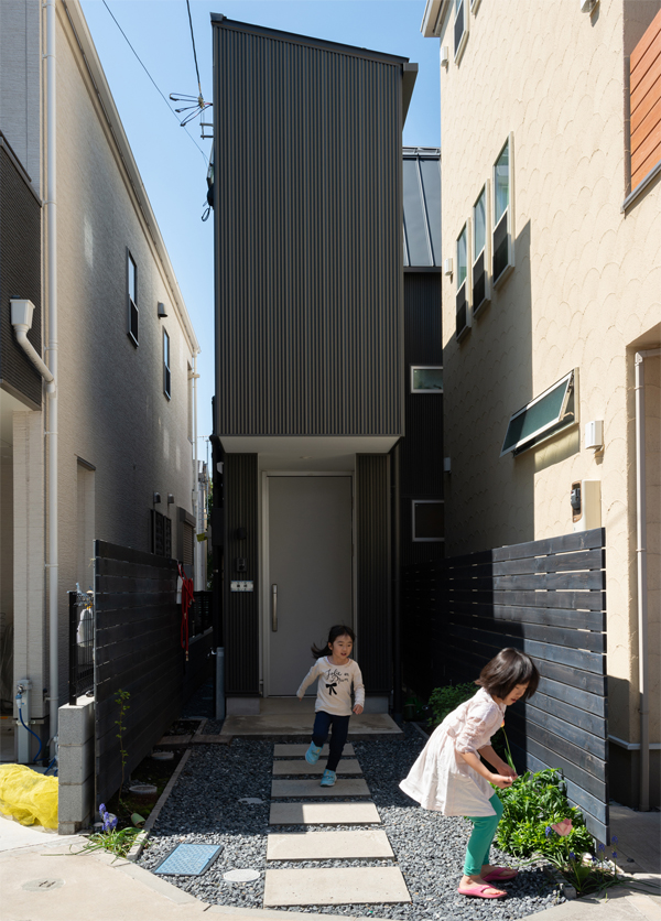 狭小地住宅 都市型3階建て住宅 変形敷地 建築計画網 大系舎 狭小地住宅 都市型3階建て住宅 変形敷地 建築計画網 大系舎